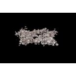 A melee of mixed old and new cut loose diamonds, total weight 7.70ctPlease note these diamonds