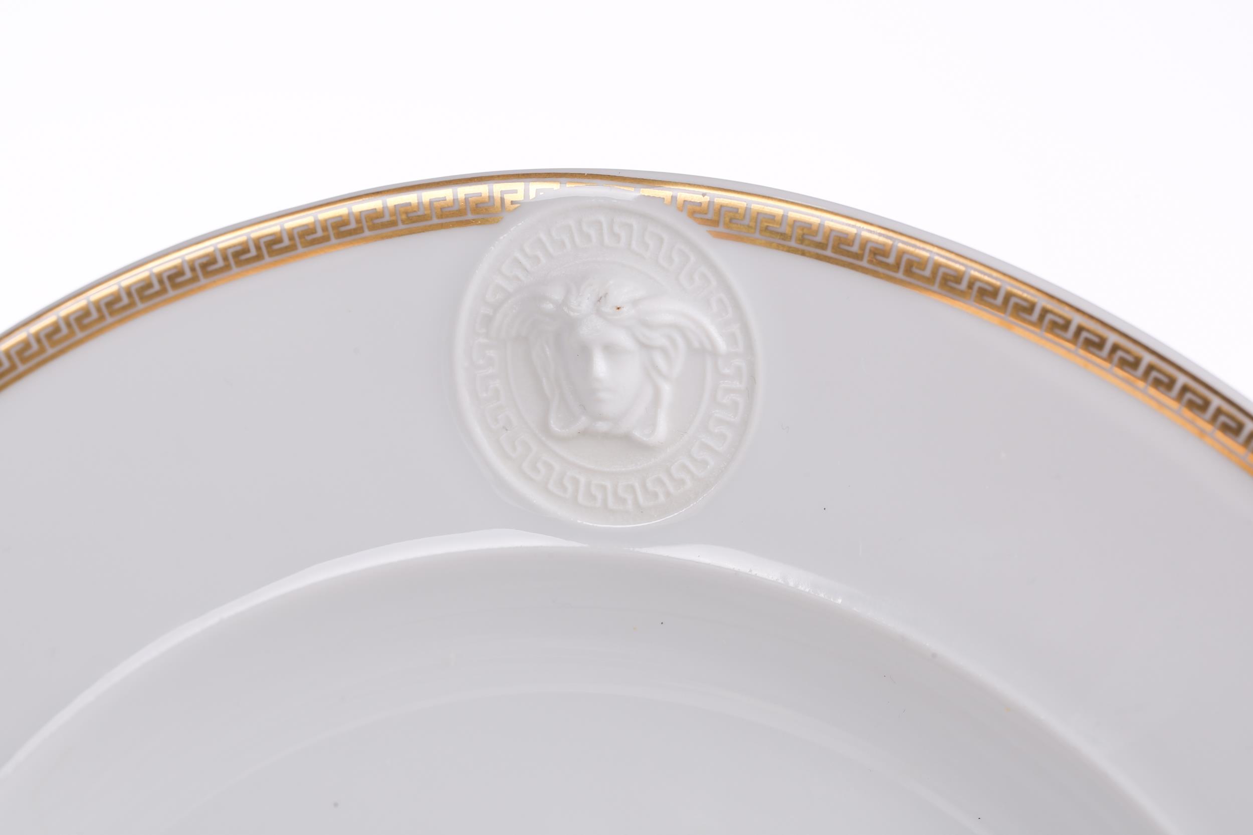 A suite of Rosenthal Versace dinner service items, comprising eight dinner plates, four shallow - Image 3 of 17