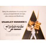 A Clockwork Orange; an original 1971 UK quad poster, printed by W.E Berry Ltd Bradford', 102 cm x 76