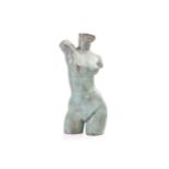 † Barbara Tribe (1913-2000) Australian / British, 'Julie', bronze study of a female torso, 48 cm