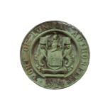 Of historical London interest; An important documentary Port of London Authority bronze roundel