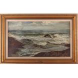 Colin Hunter (1841-1904), Stormy Seas, signed and dated 1874, oil on canvas, 36 cm x 61.5 cm in a