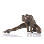 † Francois Cacheux (1923-2011), nude figure of a ballerina, indistinctly signed, bronze, Valsuani