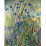 Yankel Feather (1920 - 2009), Field of Trewelland, signed and dated 7.88, oil on board, unframed,