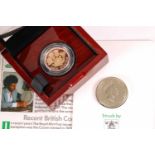 Elizabeth II, Nations of the Crown gold proof £1, 2017, No:1803 of 2017, encapsulated, with