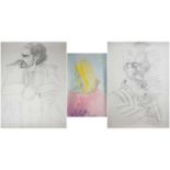 Sven Berlin (1911-1999), two pencil portraits (self-portrait, dated 1961, and 'Paul'), on paper,