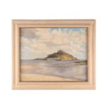 Denys Law (1907 - 1981) British, St Michael's Mount, signed, oil on board, framed and glazed, 39 x