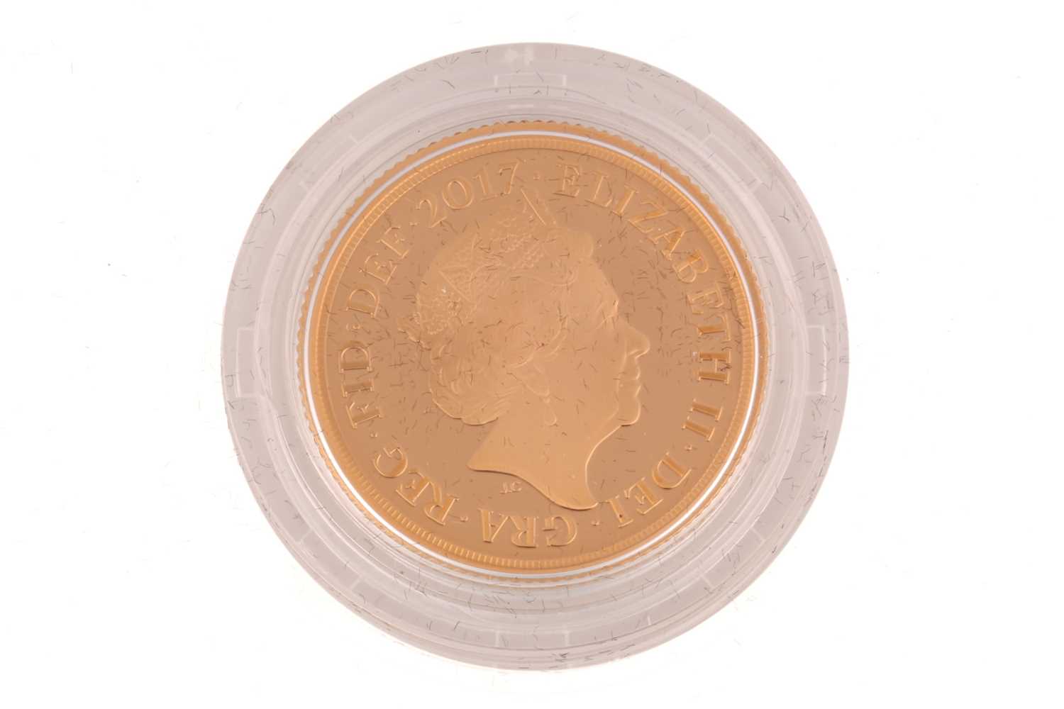 Elizabeth II gold proof The Sovereign, 2017, complete within capsule and with certificate, booklet - Image 4 of 6