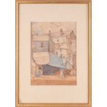 Alfred Aaron Wolmark (1877 - 1961), 'St Ives', signed, titled and dated 1921, pencil &