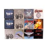 Eighteen original Rock vinyl LPs comprising ten Saxon albums; "Saxon", "The Eagle Has Landed", "