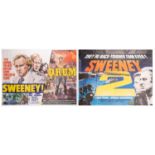 Sweeney: two original quad film posters, one a split advertisement 'Sweeney/ Drum' (UK 1977 102cm