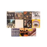 The Beatles: thirteen original vinyl LPs comprising "The White Album" (numbered externally 105425