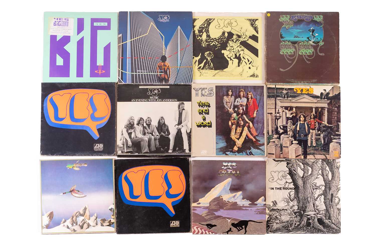 Yes: a large collection of original "Yes" LPs comprising four "The Yes Album", "Drama", "In The