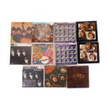 The Beatles: Eleven vinyl LPs, comprising 'Beatlemania - With The Beatles' (Capitol T6051), 'With