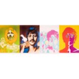The Beatles: A set of four Richard Avedon psychedelic posters from a Dutch limited first edition