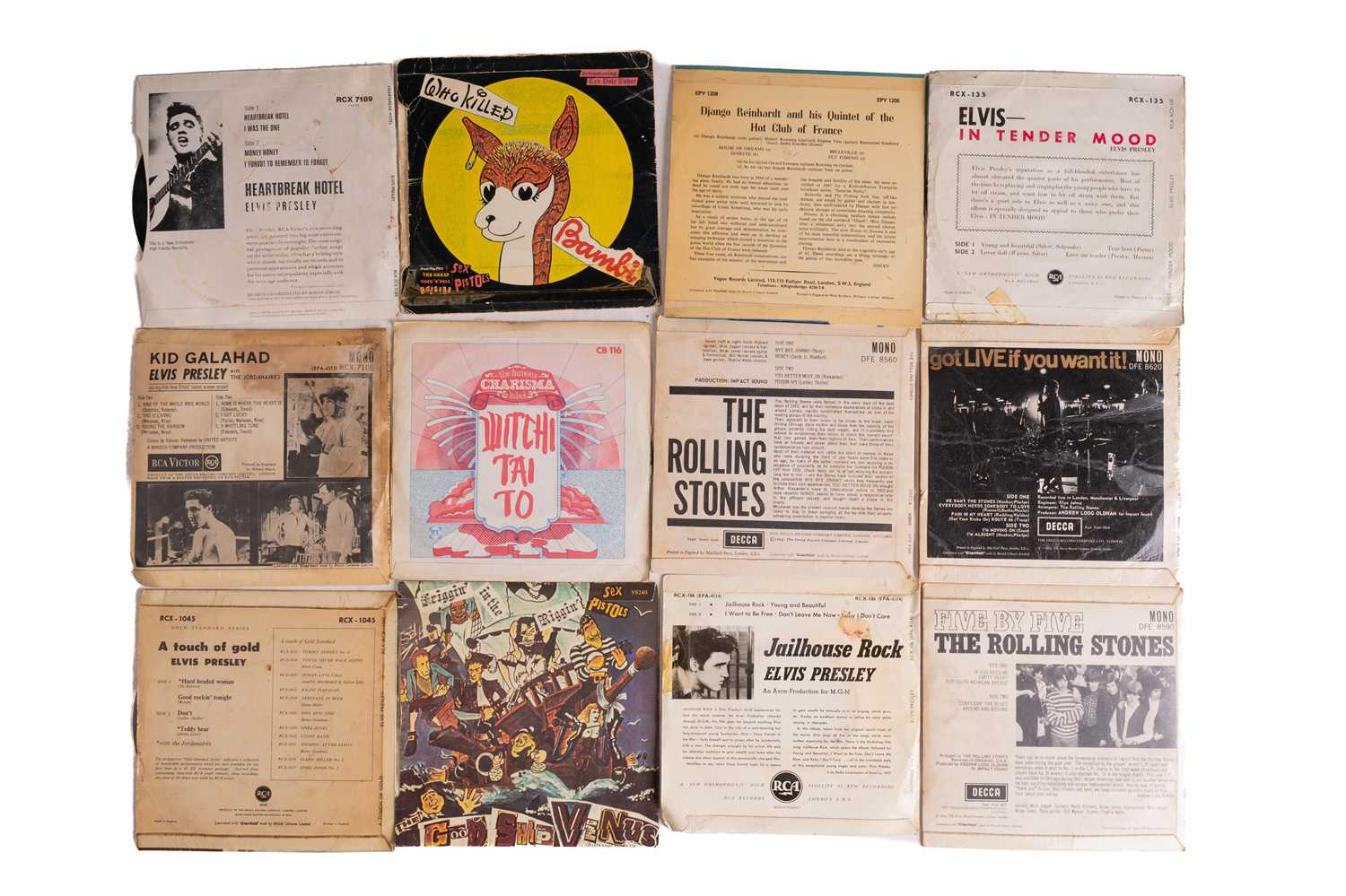 A Collection of 7" vinyl EPs comprising titles from artists such as "The Sex Pistols", "Elvis - Image 3 of 3