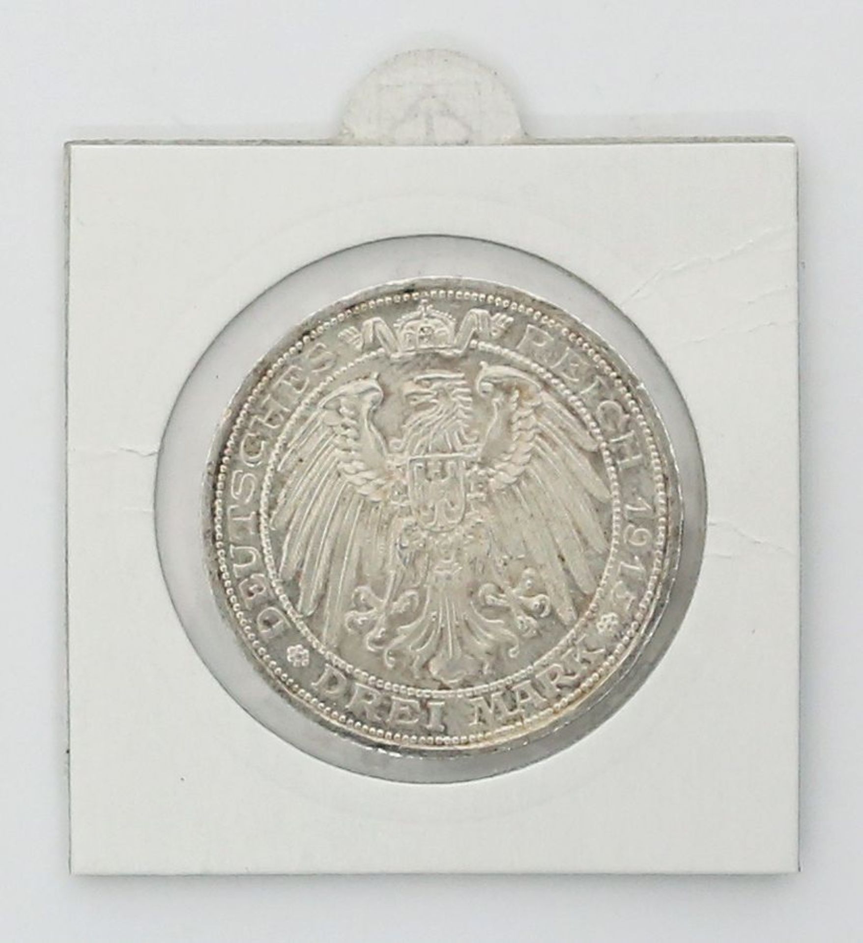 Preußen, Wilhelm II., 3 Mark 1915, A. - Image 2 of 2