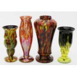 Vier Art Deco-Vasen.