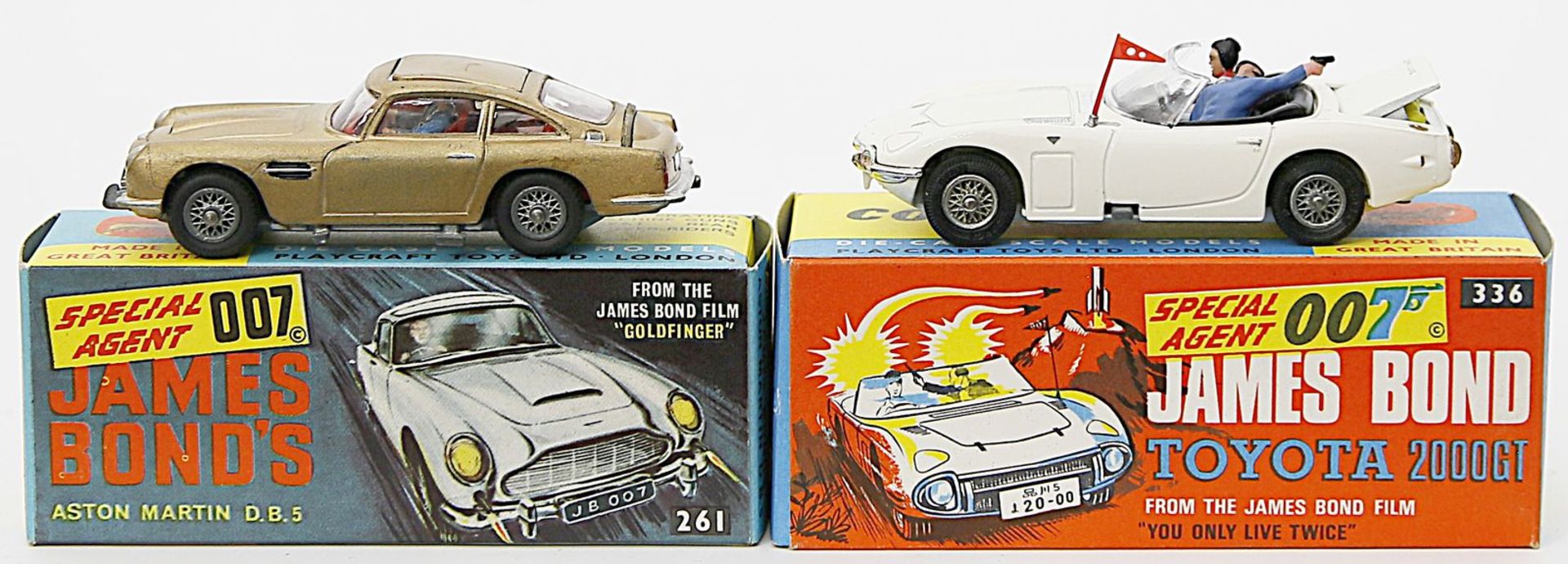 2 James Bond-Autos, Corgi Toys.