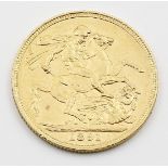 Großbritannien, Victoria (mit Krone), Sovereign (1 Pfund) 1891.