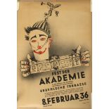 Ausstellungsplakat "Fest der Akademie" (1936)