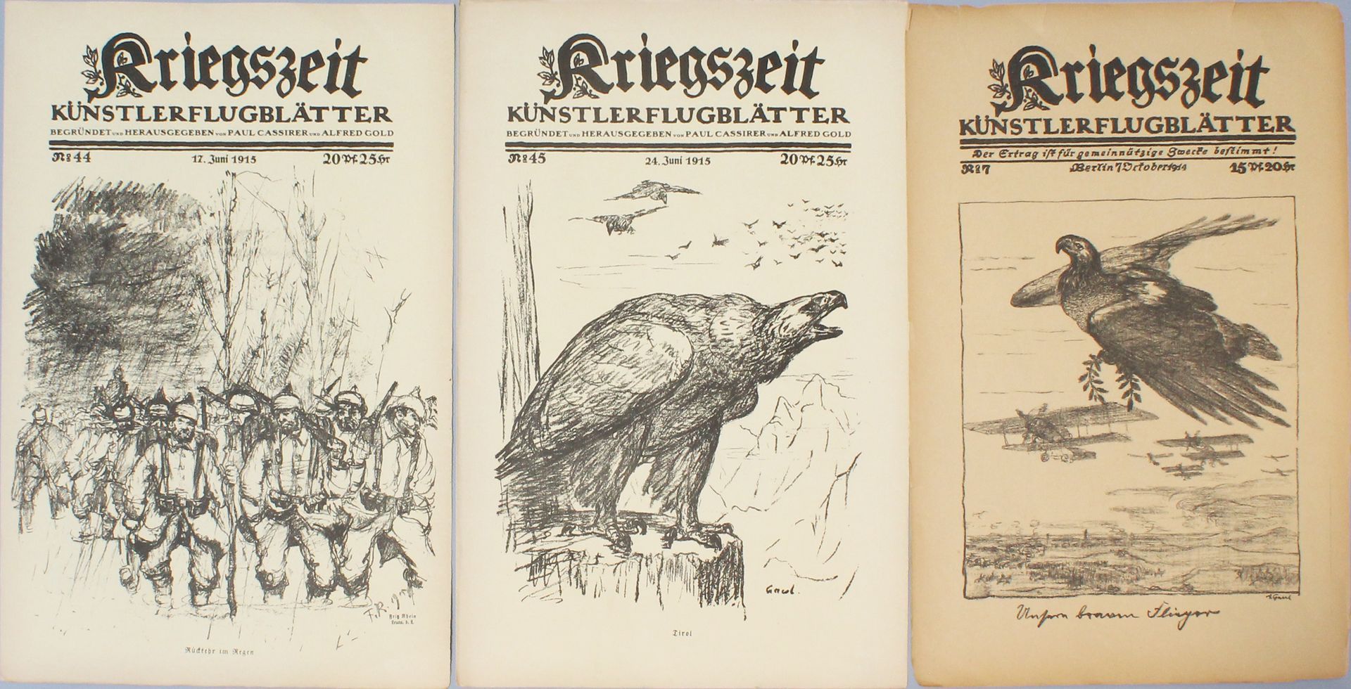 Posten "Kriegszeit-Flugblätter".