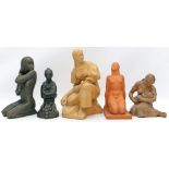 5 figürliche Skulpturen.