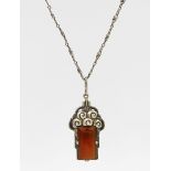 Jugendstil-Anhänger/Collier, FAHRNER.