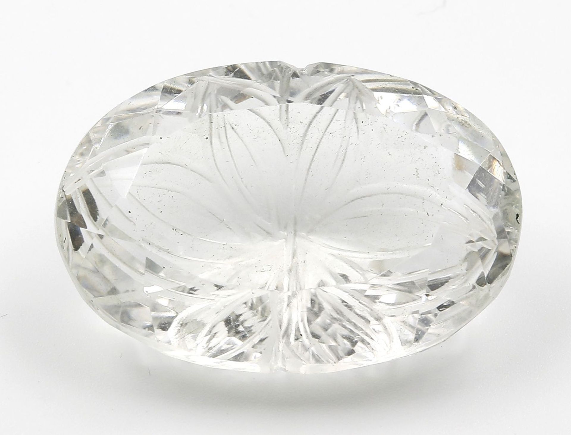 Gravierter Bergkristall, 172 ct.