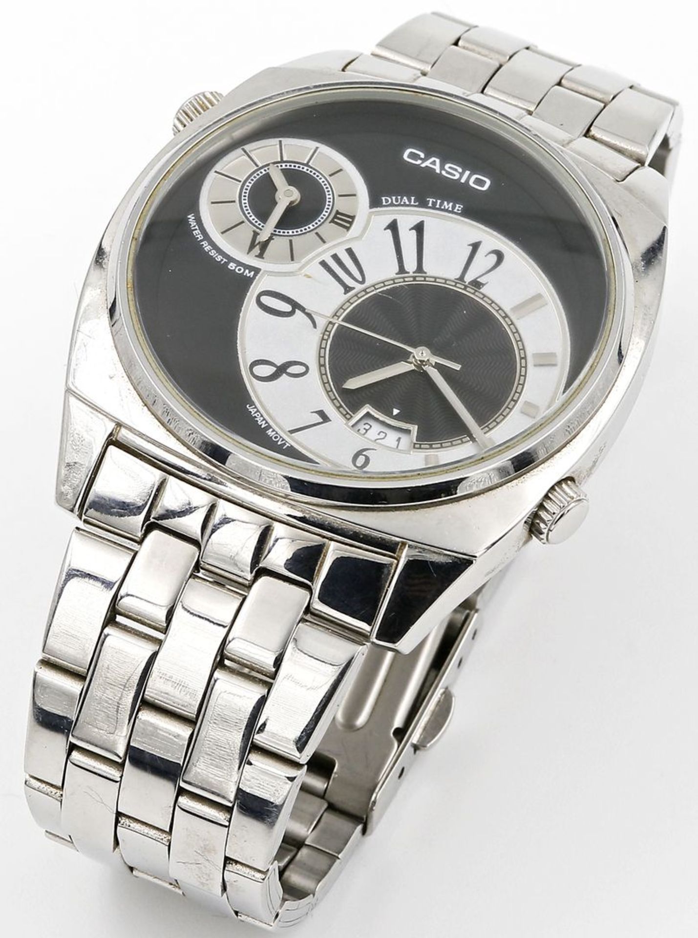 Herrenarmbanduhr "CASIO DUAL TIME".