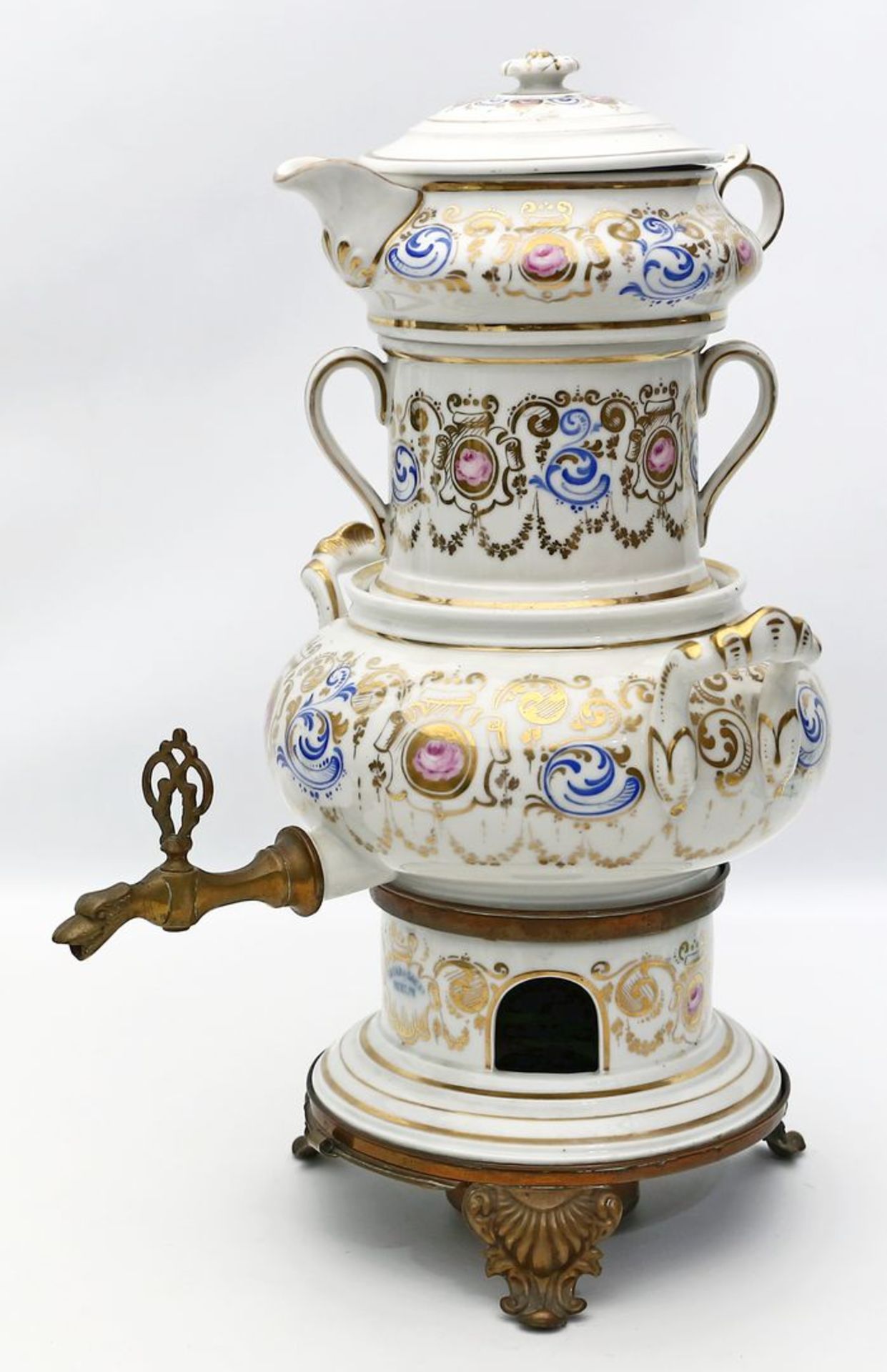 Biedermeier-Samowar, Enzer & Loeff Berlin,