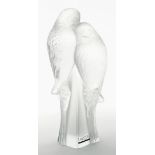 Skulptur "Parakeets (Sittiche)", Lalique.