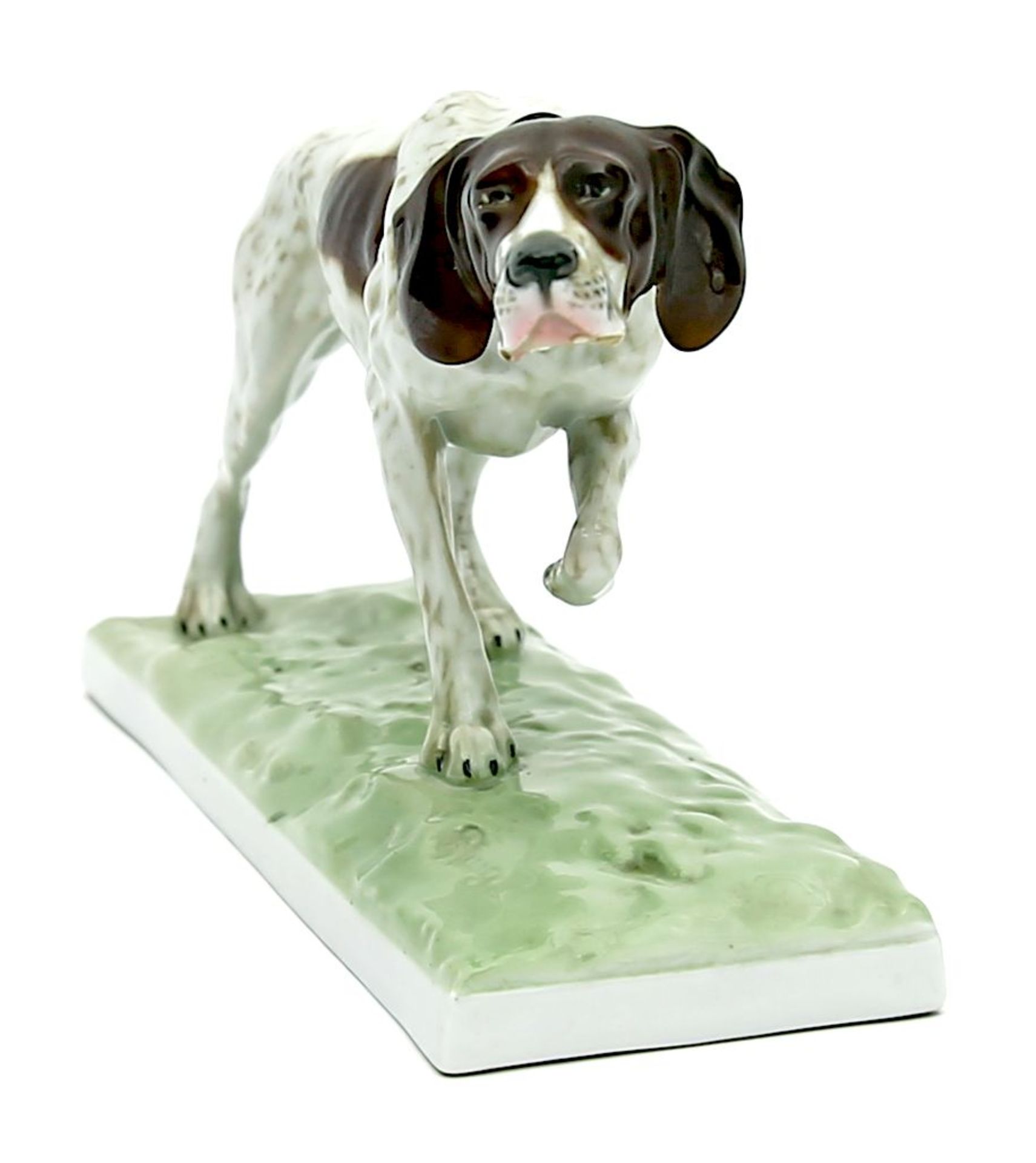 Skulptur eines Vorstehhundes, - Bild 2 aus 2