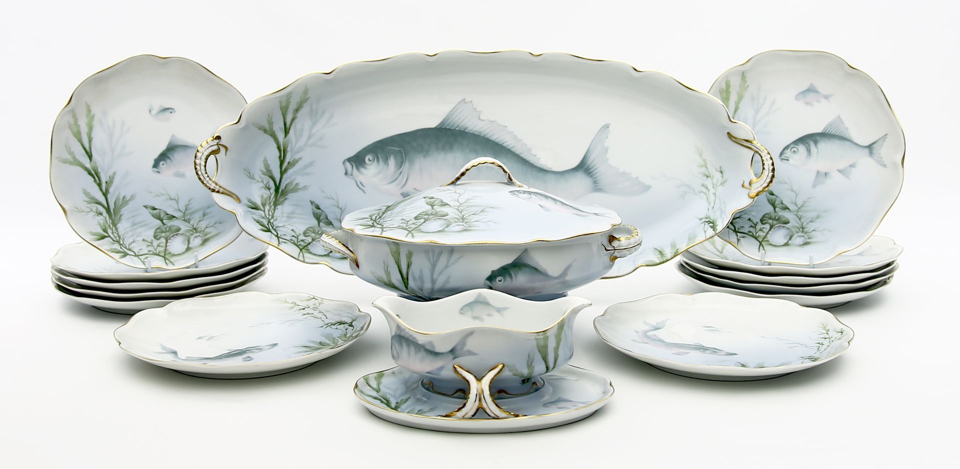 Jugendstil-Fischservice, Rosenthal,