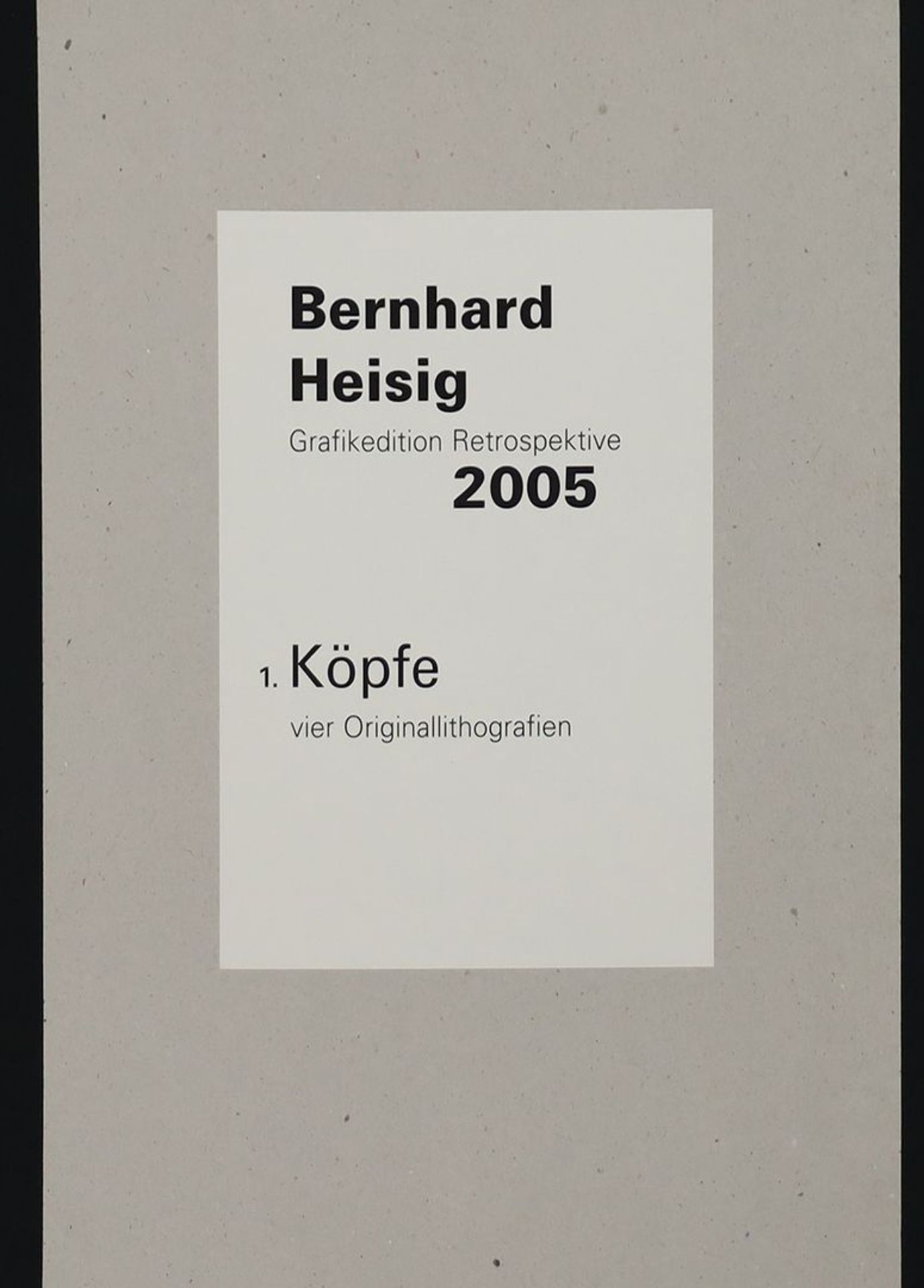 Heisig, Bernhard (1925 Breslau - Strohdehne 2011) - Bild 2 aus 2