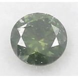 Grüner Brillant, 0,3 ct.,