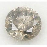 Gelb-brauner Brillant, 0,36 ct.,