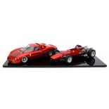 2 Modellautos "Ferrari", 1:12.