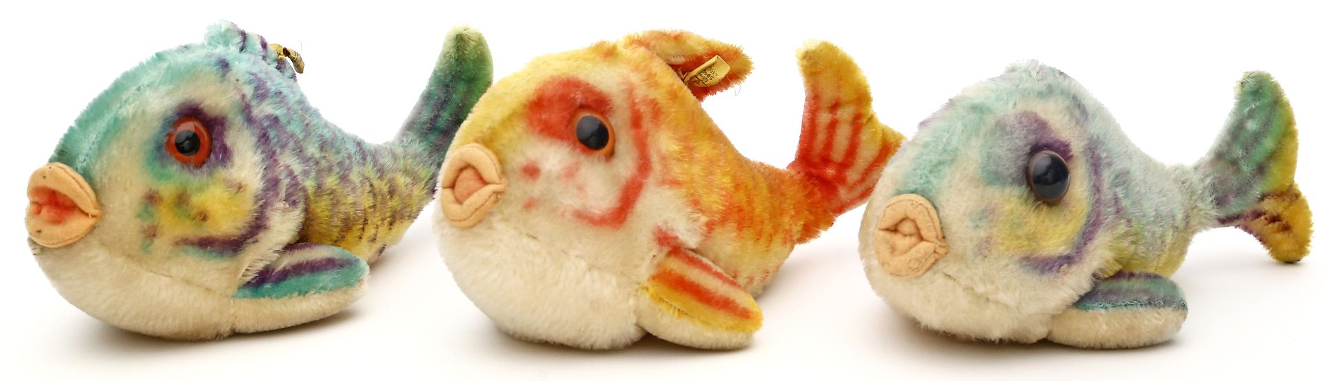 3 Steiff-Fische "Flossy".