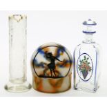 3 Teile Jugendstil- bzw. Art Deco-Glas: