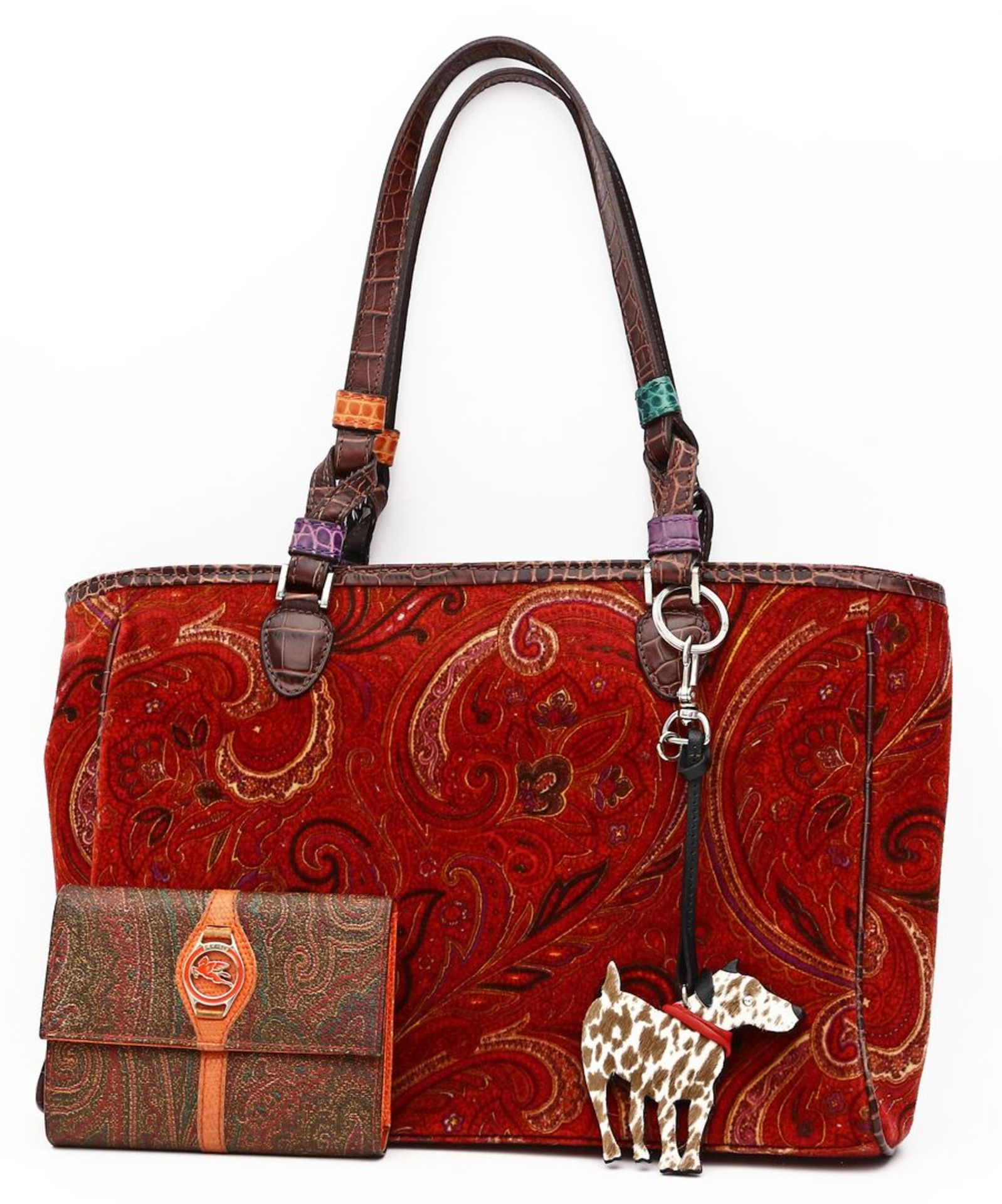 Handtasche und Portemonnaie, Etro.