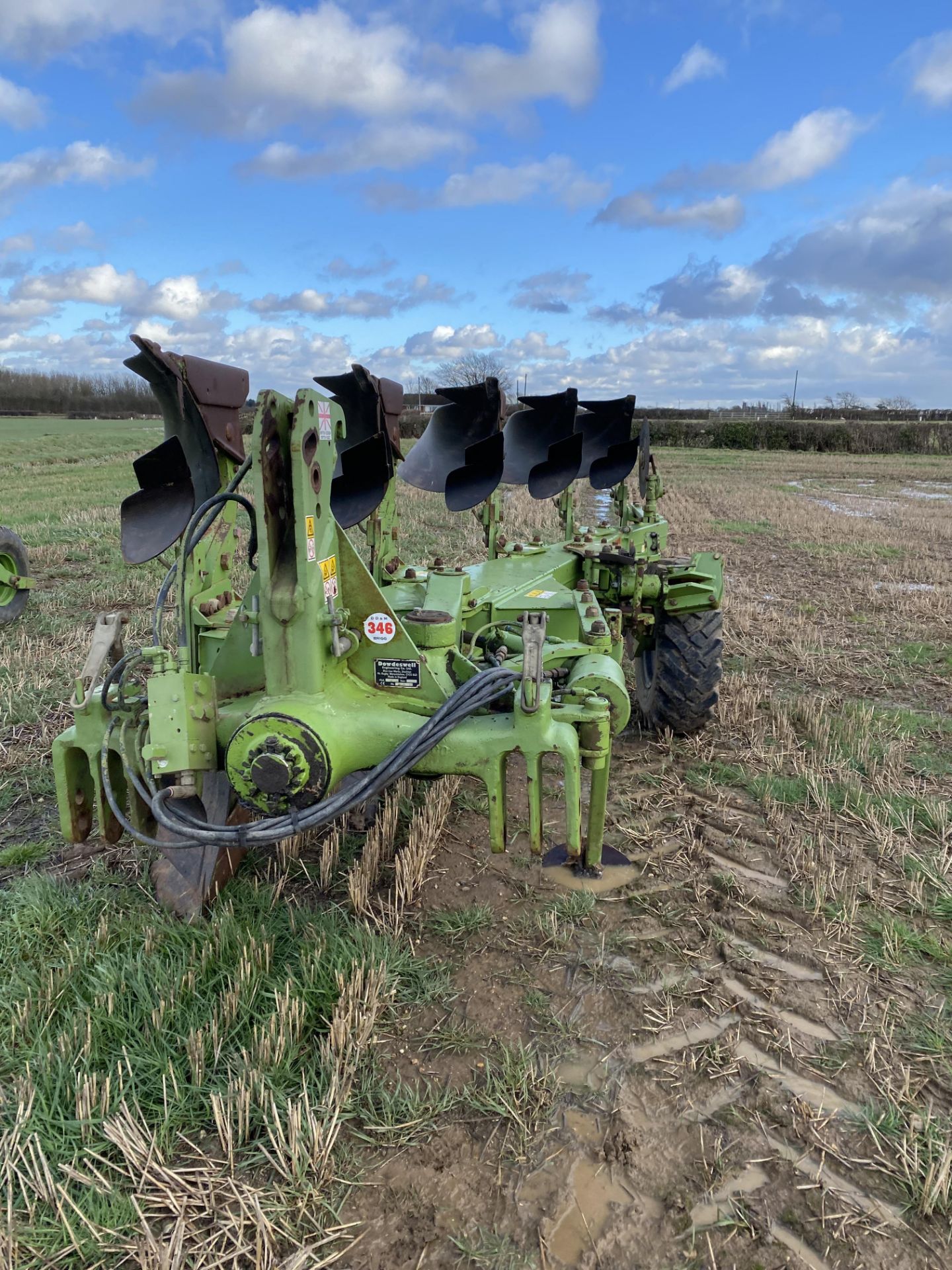 2008 Dowdeswell 140 Series 4+1 furrow reversible Plough PINS IN PAY OFFICE