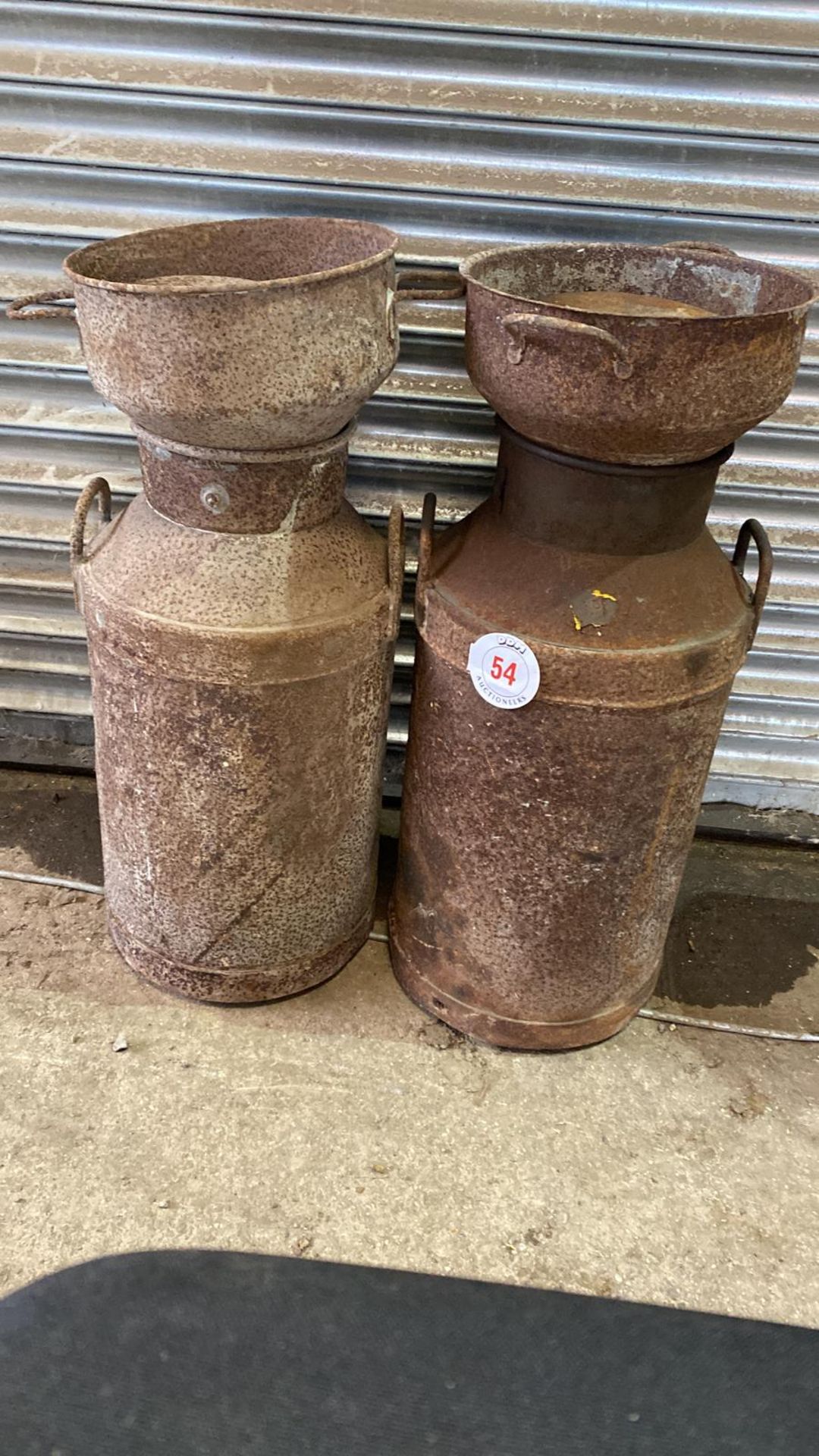 Pair of Milk Churns