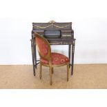 Louis XVI-stijl damesbureau en stoel