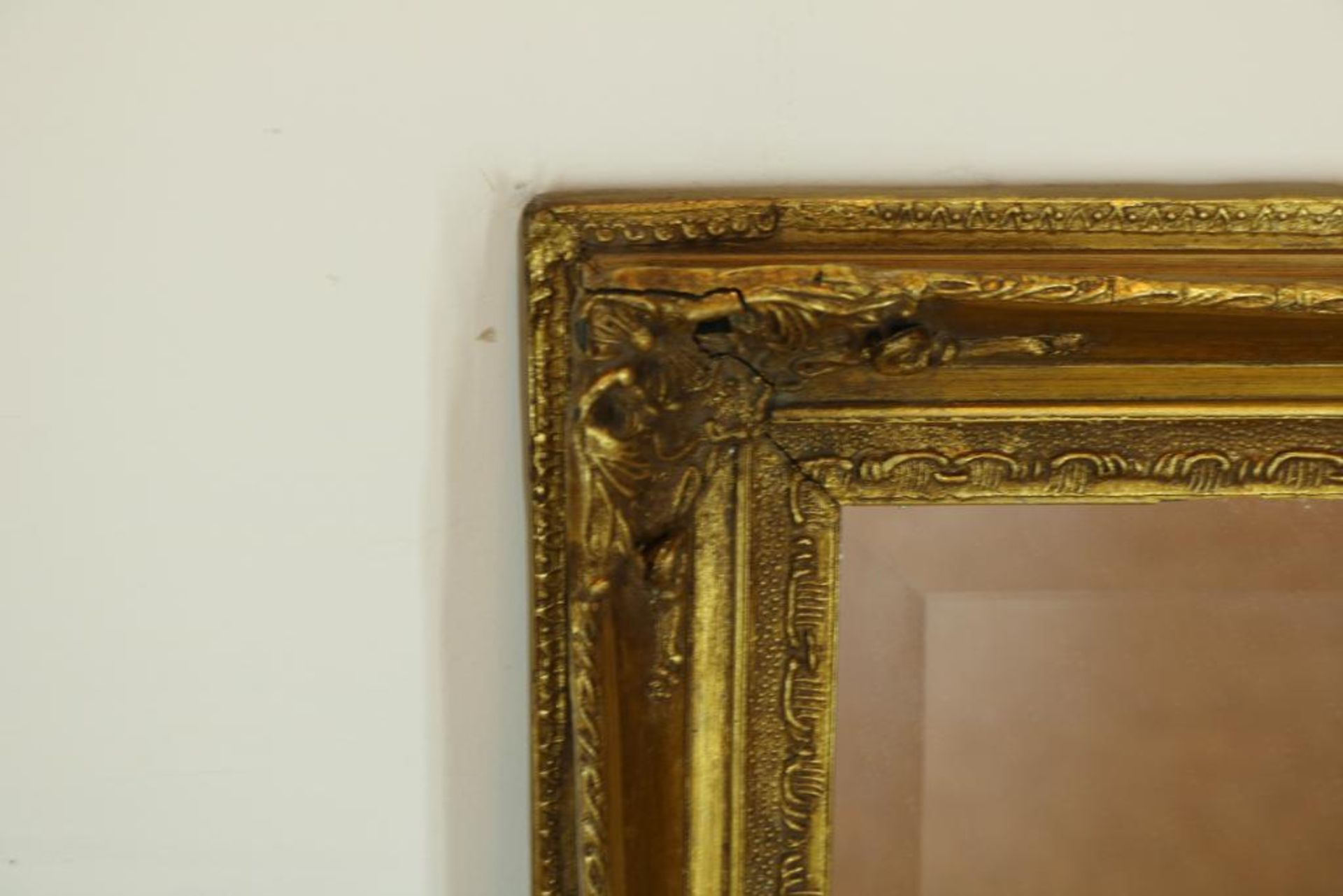 Geslepen spiegel in goudlak lijst - Bild 2 aus 3