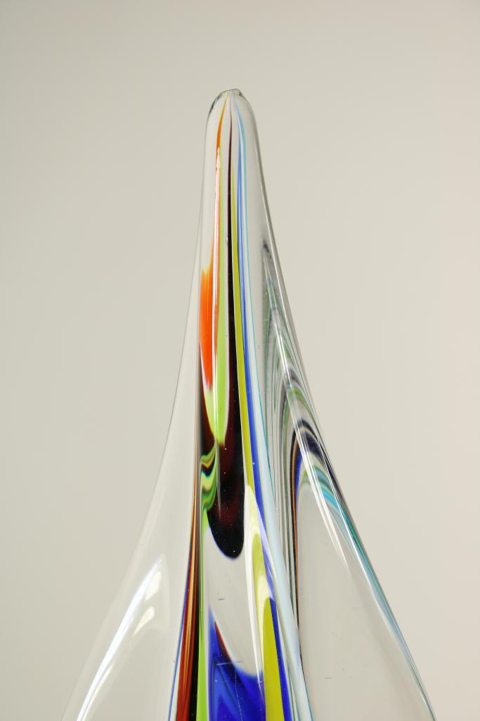 Dikwandig gekleurd glazen druppel - Image 2 of 4