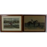 Lot van 4 paarden prenten, England