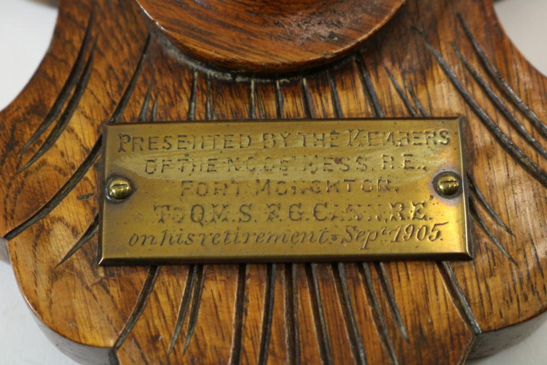Eiken houten barometer, Engeland - Bild 7 aus 7