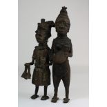 Stel sculpturen, Nigeria Afrika