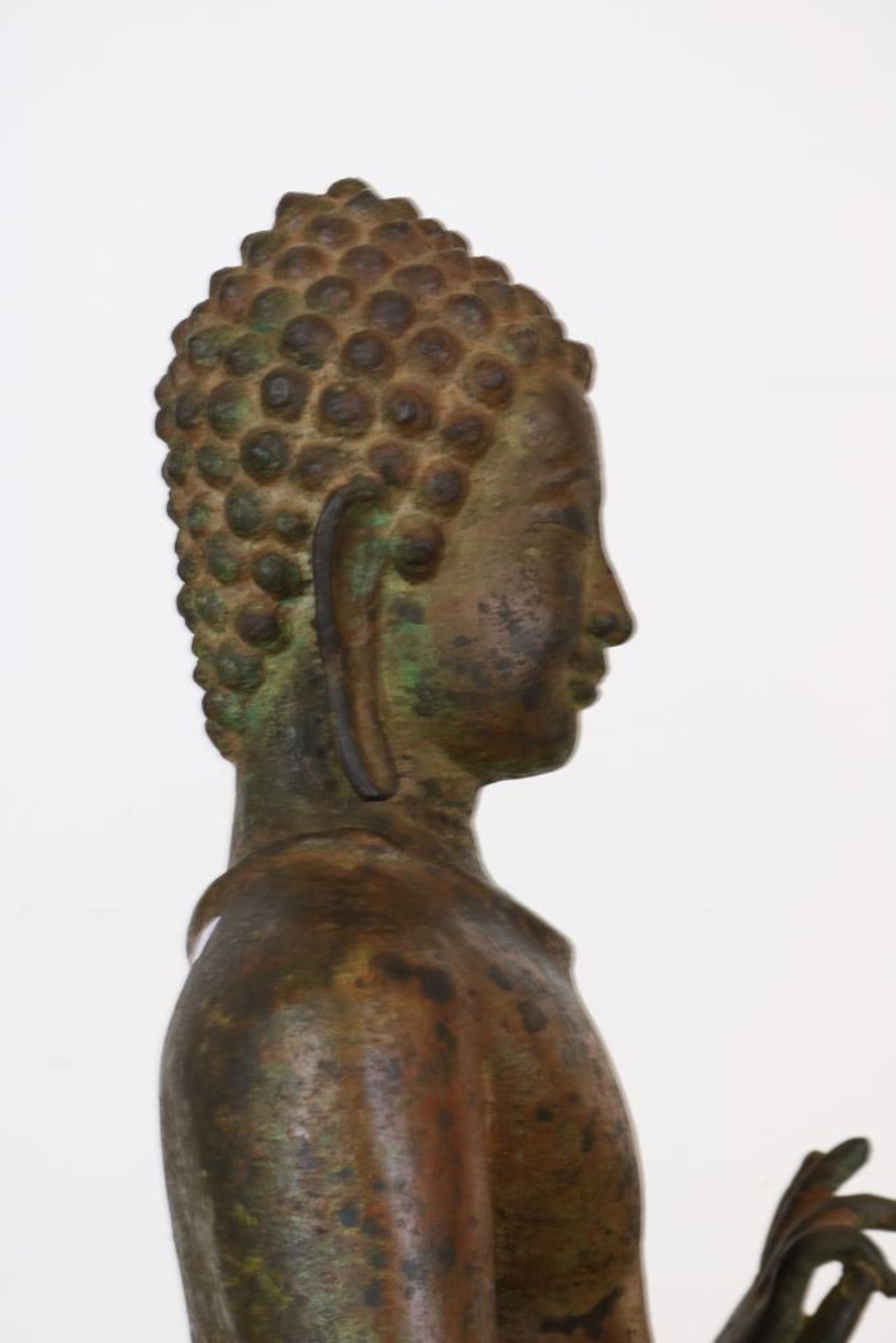 Bronzen staande Boeddha - Bild 2 aus 5